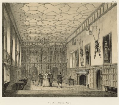 El Salón, Knowle, Kent de Joseph Nash