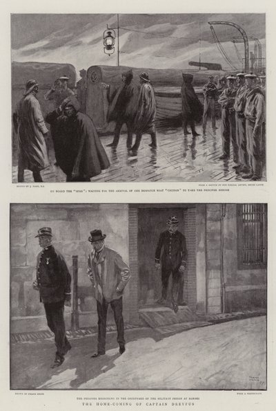 El regreso a casa del Capitán Dreyfus de Joseph Nash