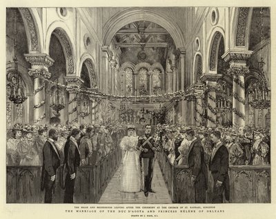 El matrimonio del Duque de Aosta y la Princesa Helena de Orleans de Joseph Nash