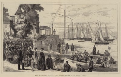 La temporada de yates, la Casa del Royal Yacht Club, Cowes de Joseph Nash