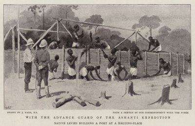 Con la vanguardia de la expedición Ashanti de Joseph Nash