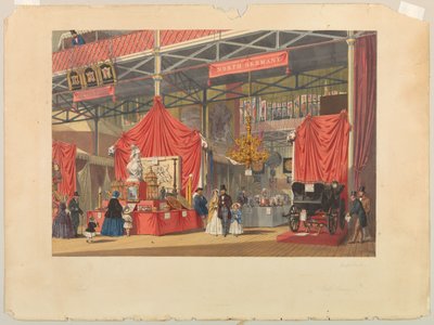 Alemania del Norte. Placa de "Imágenes Comprensivas de la Gran Exposición de 1851 de Dickinson", publicada en 1854. de Joseph Nash The Elder