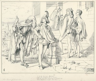 Ilustración para La Balada del Viejo Marinero de Coleridge de Joseph Noel (after) Paton