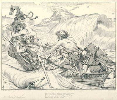 Ilustración para La Balada del Viejo Marinero de Coleridge de Joseph Noel (after) Paton