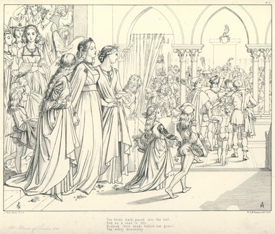 Ilustración para La balada del viejo marinero de Coleridge de Joseph Noel (after) Paton