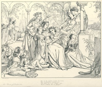 Ilustración para La Balada del Viejo Marinero de Coleridge de Joseph Noel (after) Paton