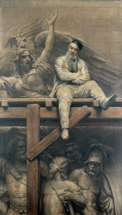 François Rude trabajando en el Arco de Triunfo, 1893 de Joseph Noel Sylvestre