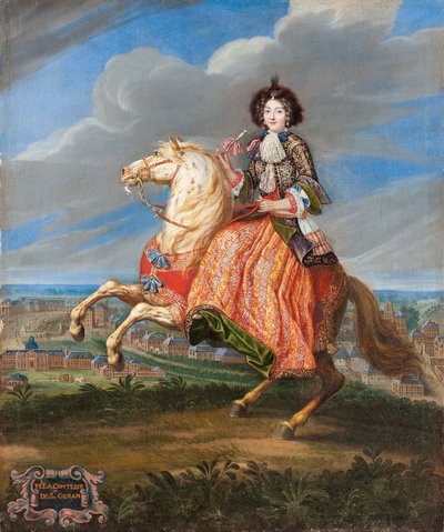 Retrato Ecuestre de Françoise Madeleine Claude de Saint-Géran, 1675-1680 de Joseph Parrocel