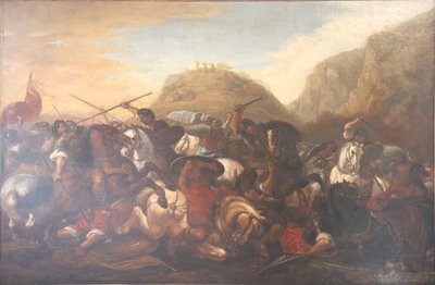 Josué deteniendo el curso del sol y de la luna. de Joseph Parrocel