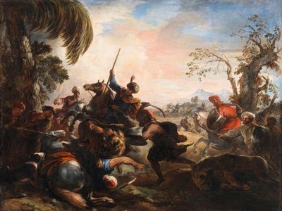 Caza del león de Joseph Parrocel