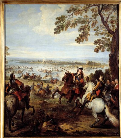 Paso del Rin por el ejército de Luis XIV (1638-1715) de Joseph Parrocel
