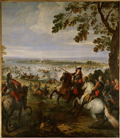 El ejército de Luis XIV cruza el Rin el 12 de junio de Joseph Parrocel