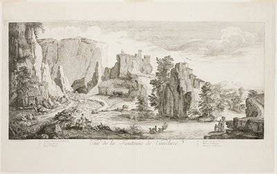 Veue de la Fontaine de Vaucluse de Joseph Parrocel