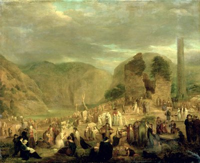 Día de Todos los Santos en el cementerio de Glendalough de Joseph Peacock