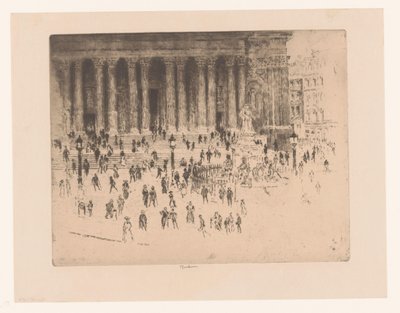 Catedral de San Pablo Pavimento de San Pablo de Joseph Pennell (signed by artist)