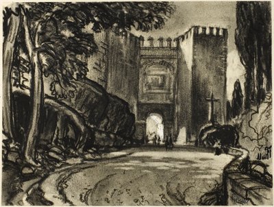 Una Puerta de Segovia de Joseph Pennell