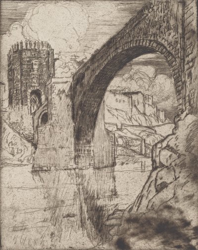 Arco del Puente de Alcántara, 1904 de Joseph Pennell