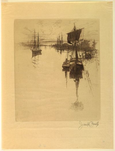 Debajo del puente de Chestnut Street de Joseph Pennell