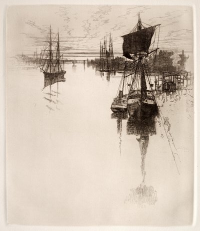 Debajo del puente de Chestnut Street, Filadelfia, 1884 de Joseph Pennell