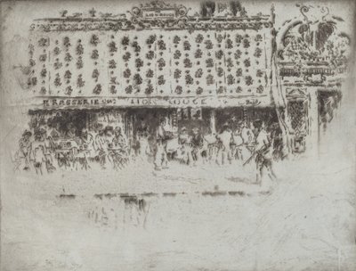 Cervecería, Au Lion Rouge, 1893 de Joseph Pennell