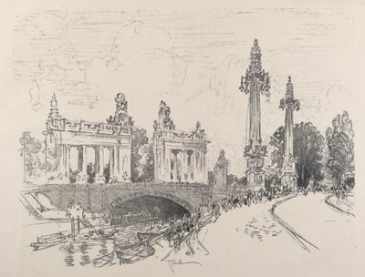 Puente en Charlottenburg de Joseph Pennell