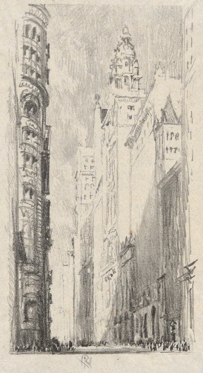 Torres de Broadway de Joseph Pennell