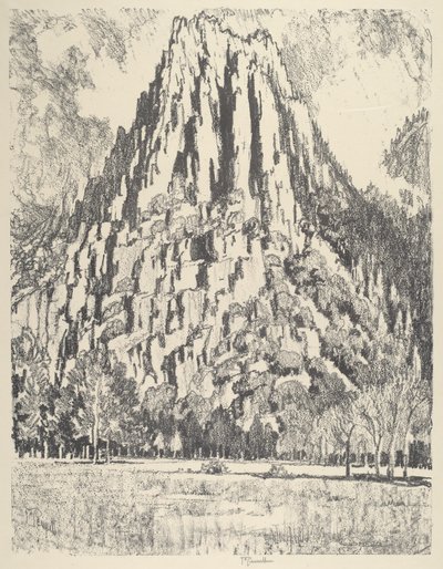 Contrafuertes, Yosemite, 1912 de Joseph Pennell