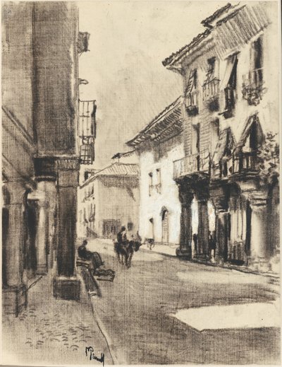 Calle Mayor Alcalá de Joseph Pennell