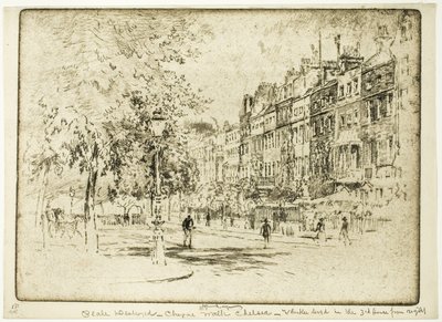 Cheyne Walk, Chelsea de Joseph Pennell