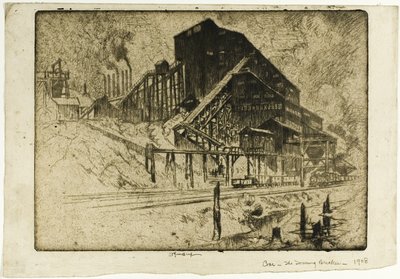 Carbón—El rompedor imponente de Joseph Pennell