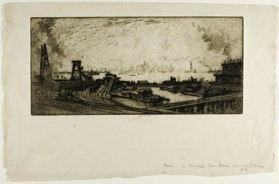 Muelle del carbón, Staten Island, nº II de Joseph Pennell
