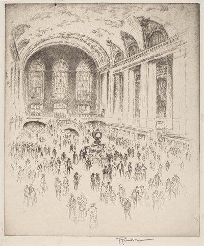Vestíbulo, Grand Central, Nueva York de Joseph Pennell