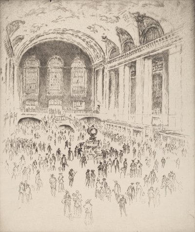 Concourse, Grand Central, Nueva York de Joseph Pennell