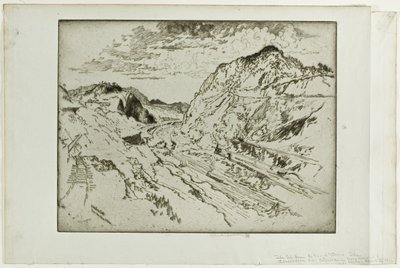 Corte Culebra, Panamá de Joseph Pennell
