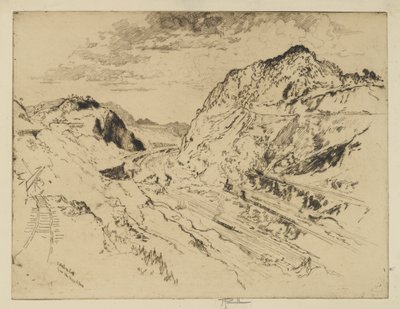 Corte de Culebra, Panamá de Joseph Pennell