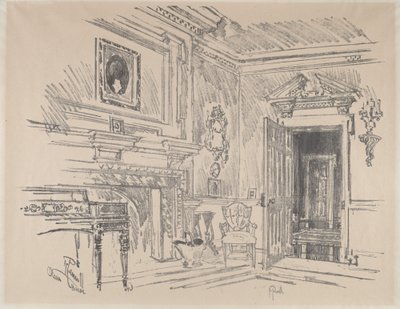 Sala de Dibujo en Cliveden de Joseph Pennell