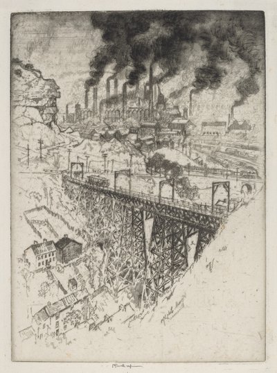 Obras de Edgar Thomson, Bessemer de Joseph Pennell