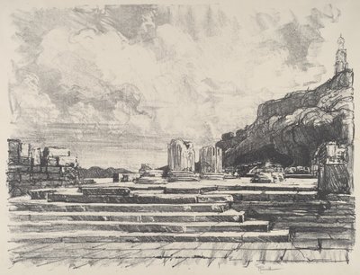 Eleusis, el pavimento del templo de Joseph Pennell