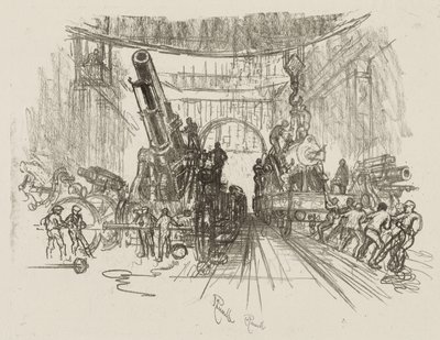 Trabajo de guerra inglés: Listos para la guerra de Joseph Pennell