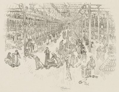 Trabajo de guerra inglés: La bahía de las mil chicas de Joseph Pennell