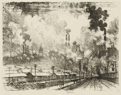 Trabajo de guerra inglés: las minas de carbón de Joseph Pennell
