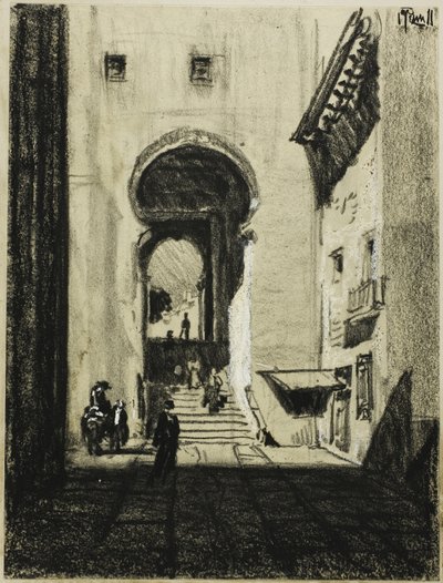Entrada al Zocodover, Toledo de Joseph Pennell