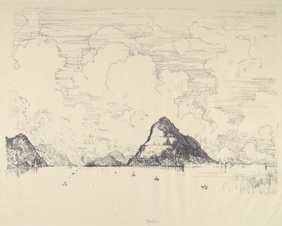 Entrada al Canal desde el Pacífico de Joseph Pennell