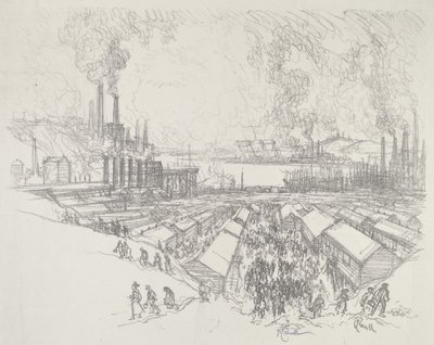 Las Cinco, 1916 de Joseph Pennell