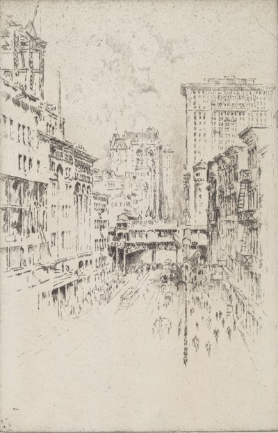 Calle Cuarenta y Dos, 1904 de Joseph Pennell
