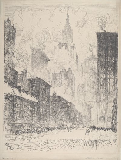 Desde Fulton Street de Joseph Pennell