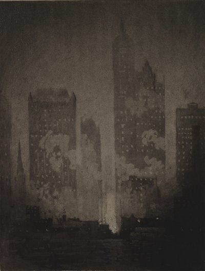 Desde el Ferry de Cortlandt Street de Joseph Pennell