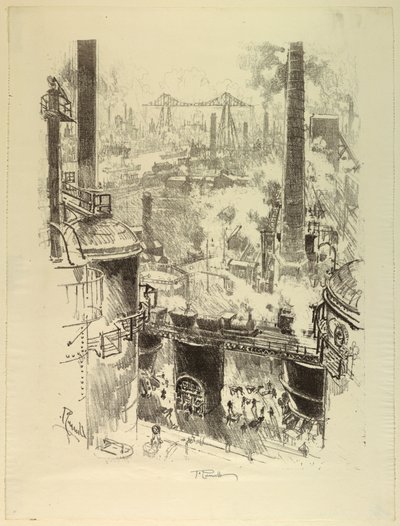 Desde las cimas de los hornos de Joseph Pennell