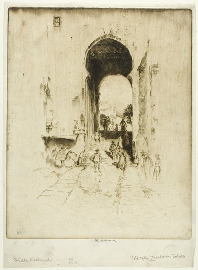 Puerta del Zocodover, Toledo de Joseph Pennell