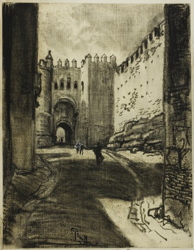 Puerta, Segovia de Joseph Pennell